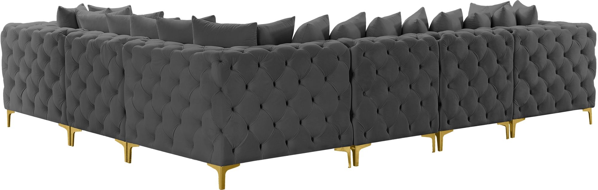 Tremblay 138" 6-Piece Velvet Modular Sectional