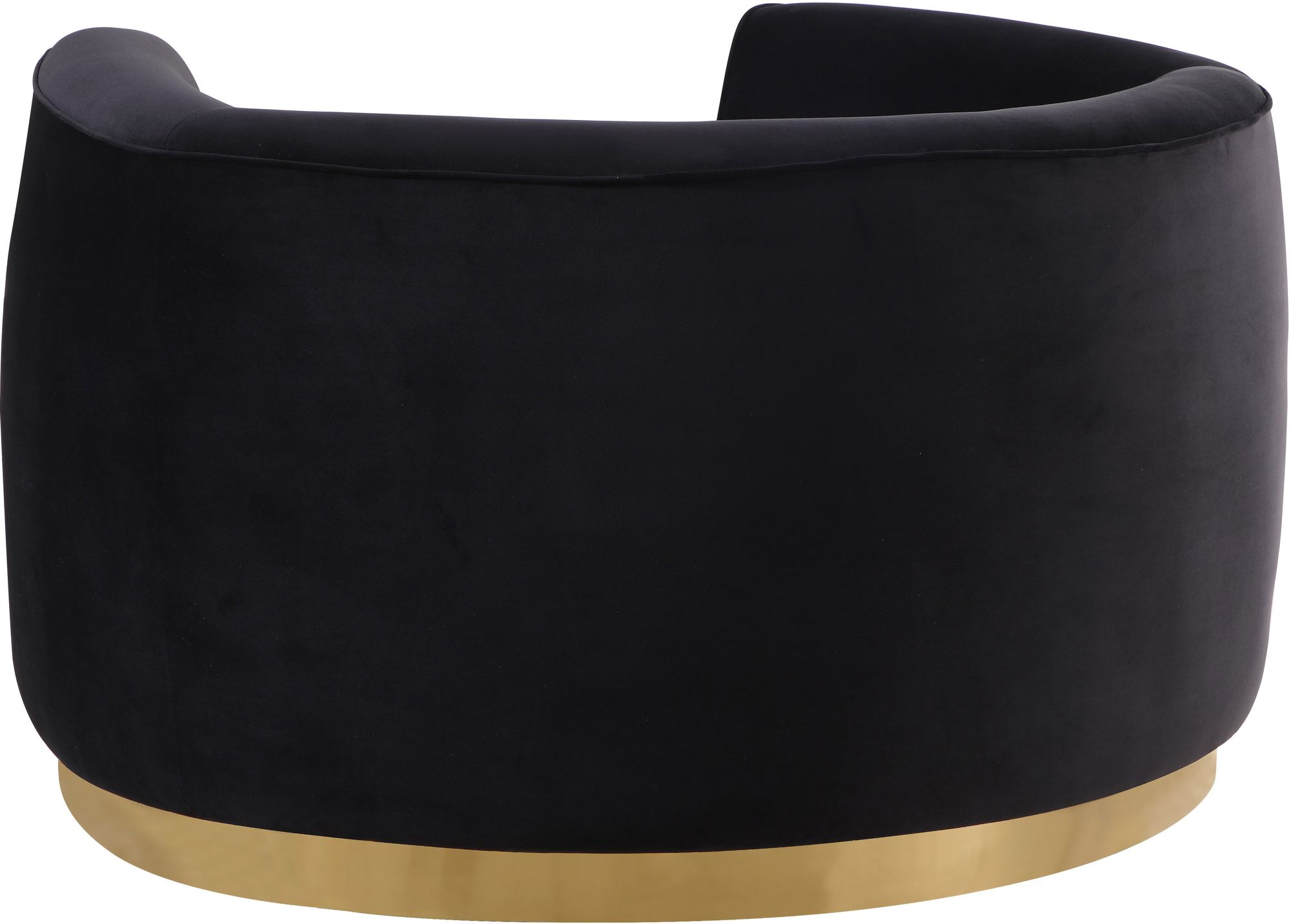 Julian Velvet Chair with Gold Stainless Steel Base