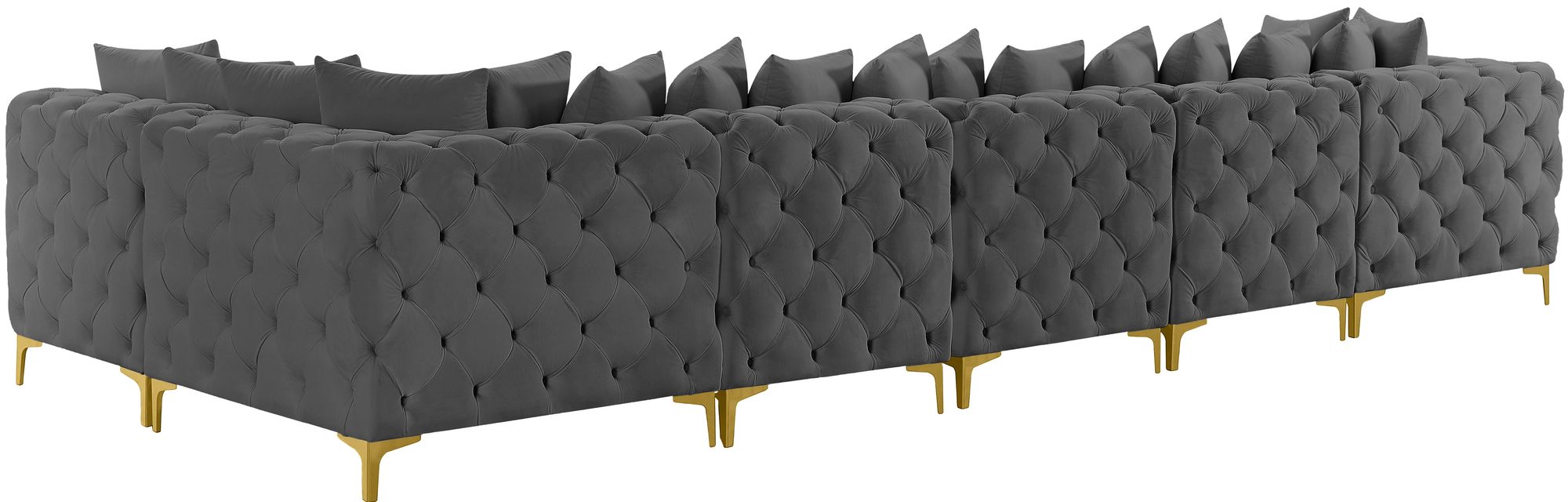 Tremblay 168" 6-Piece Velvet Modular Sectional