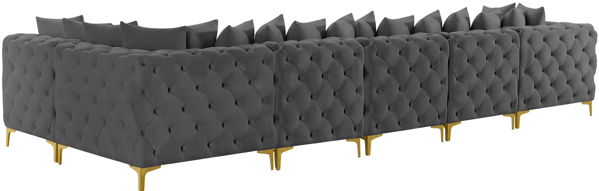 Tremblay 168" 6-Piece Velvet Modular Sectional