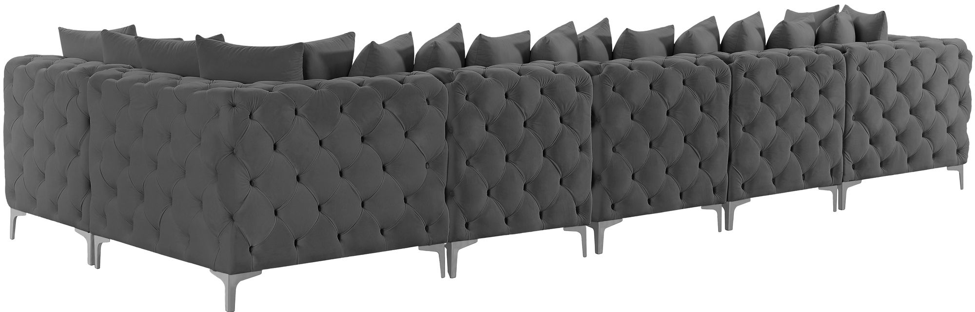 Tremblay 168" 6-Piece Velvet Modular Sectional