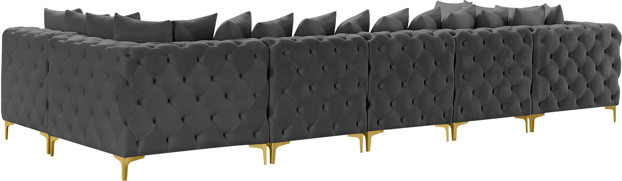 Tremblay 168" 7-Piece Velvet Modular Sectional