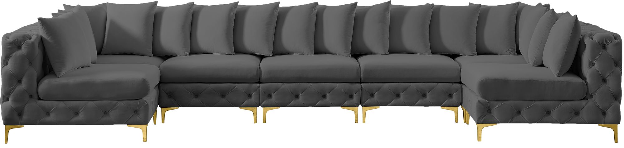 Tremblay 168" 7-Piece Velvet Modular Sectional