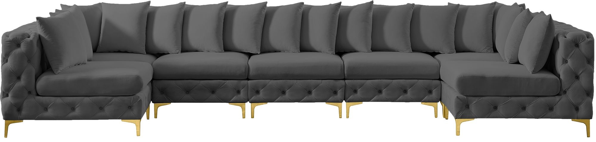 Tremblay 168" 7-Piece Velvet Modular Sectional