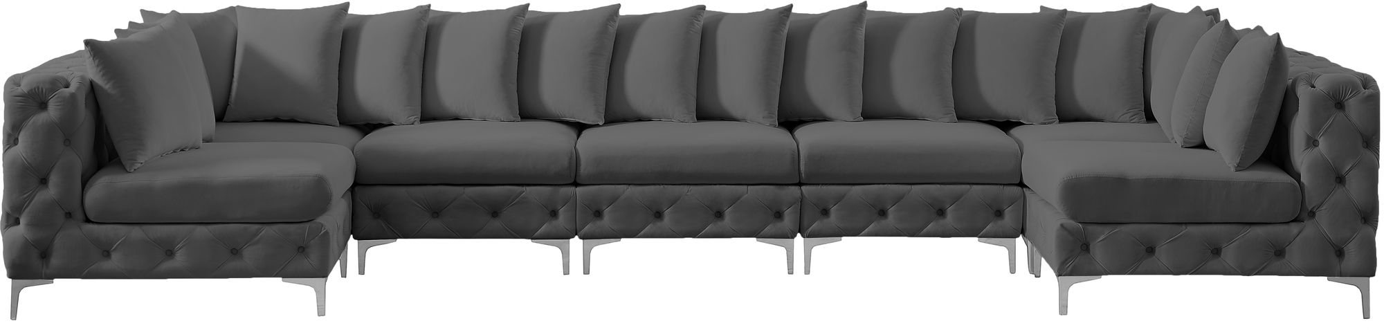 Tremblay 168" 7-Piece Velvet Modular Sectional