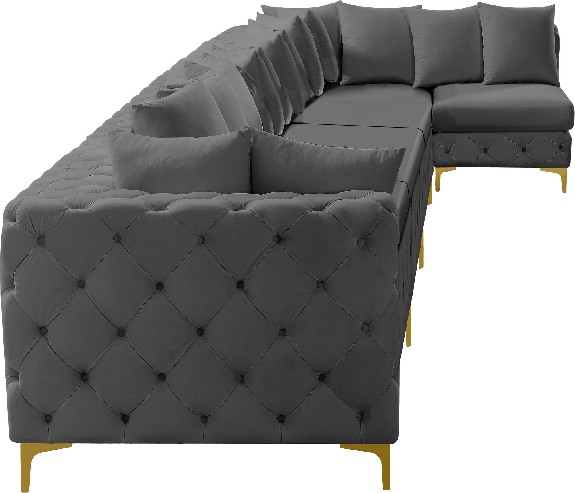 Tremblay 198" 7-Piece Velvet Modular Sectional