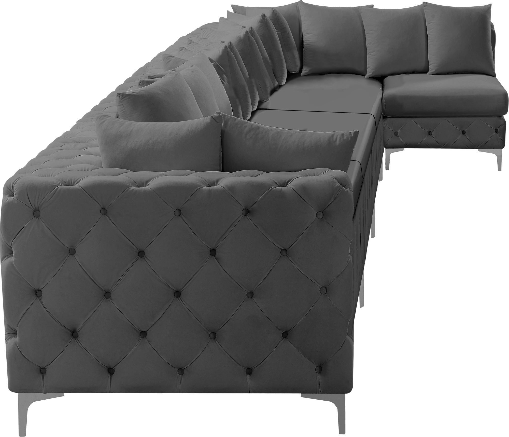 Tremblay 198" 7-Piece Velvet Modular Sectional