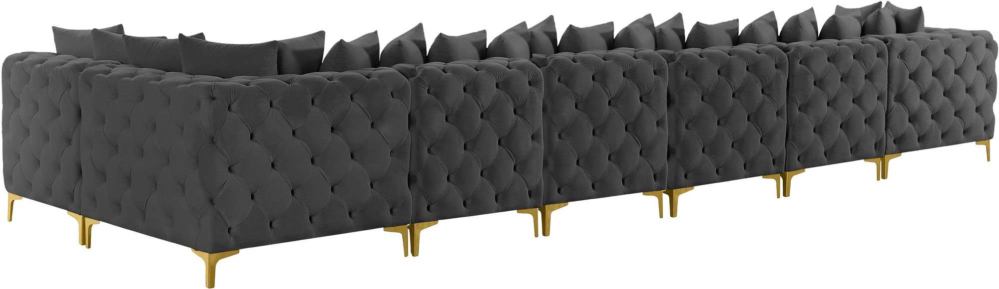 Tremblay 198" 7-Piece Velvet Modular Sectional