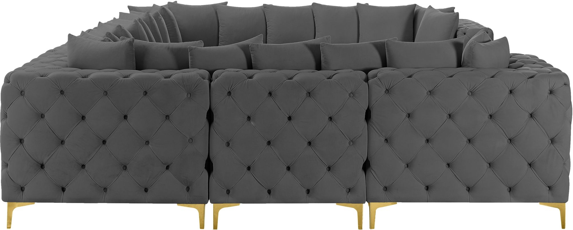 Tremblay 138" 8-Piece Velvet Modular Sectional
