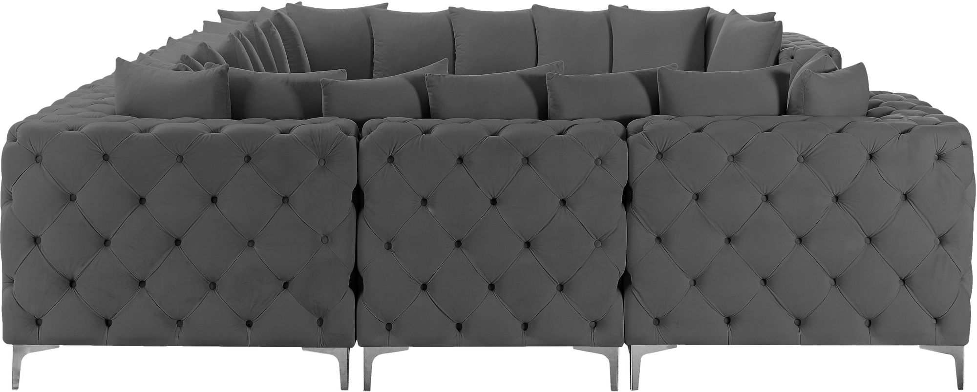 Tremblay 138" 8-Piece Velvet Modular Sectional