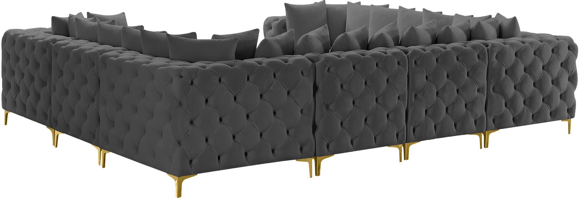 Tremblay 138" 8-Piece Velvet Modular Sectional