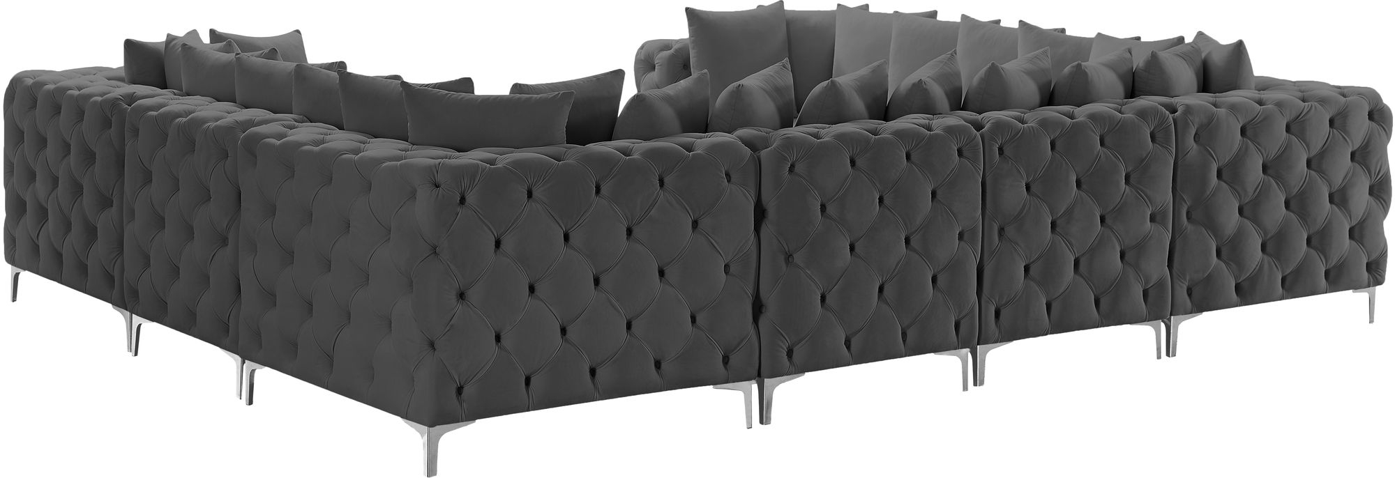 Tremblay 138" 8-Piece Velvet Modular Sectional