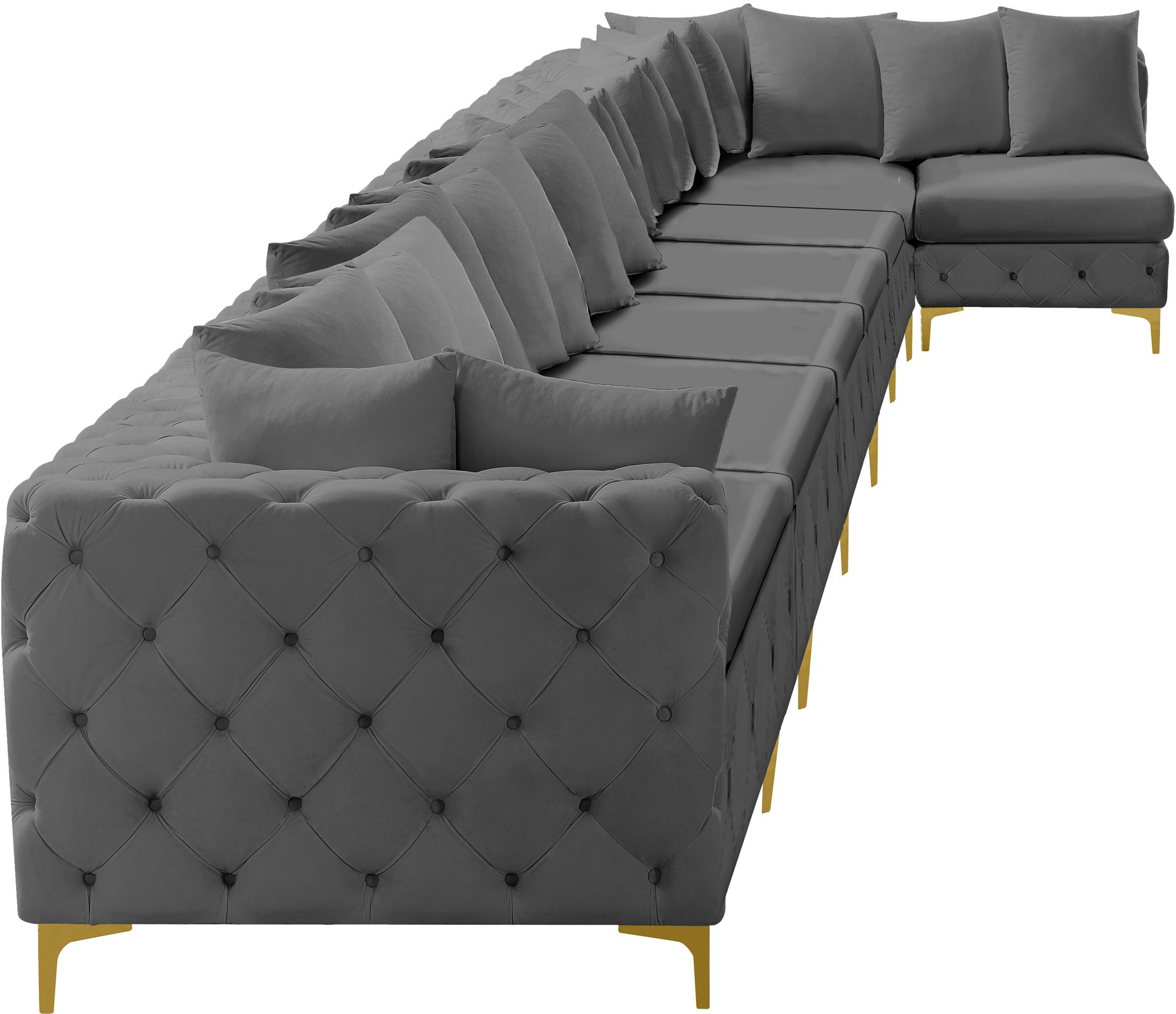 Tremblay 228" 8-Piece Velvet Modular Sectional