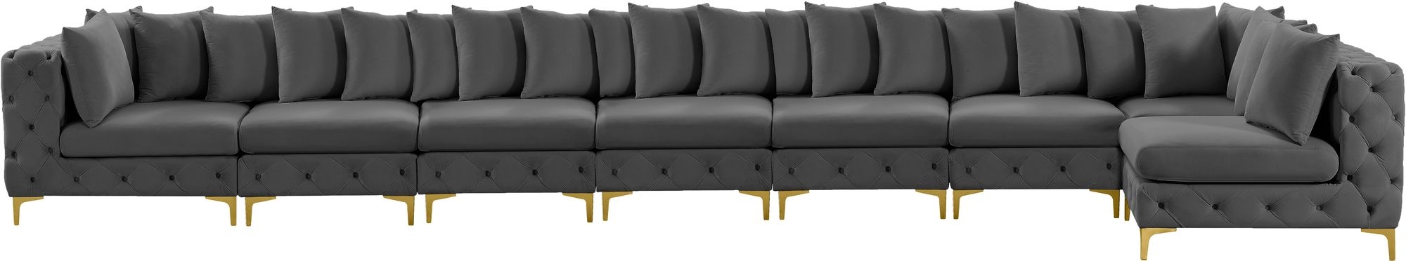 Tremblay 228" 8-Piece Velvet Modular Sectional