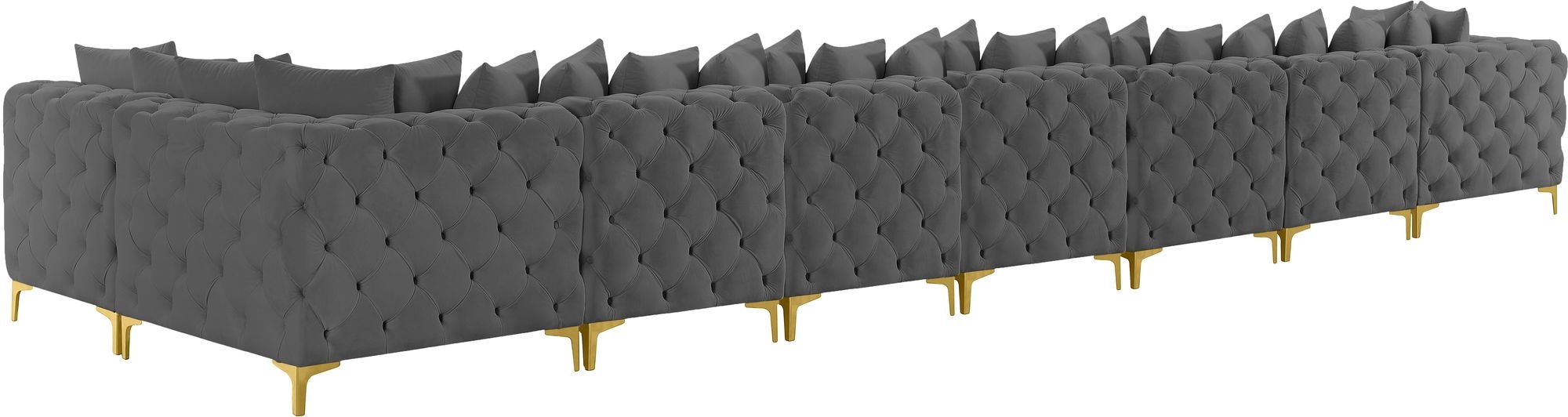 Tremblay 228" 8-Piece Velvet Modular Sectional