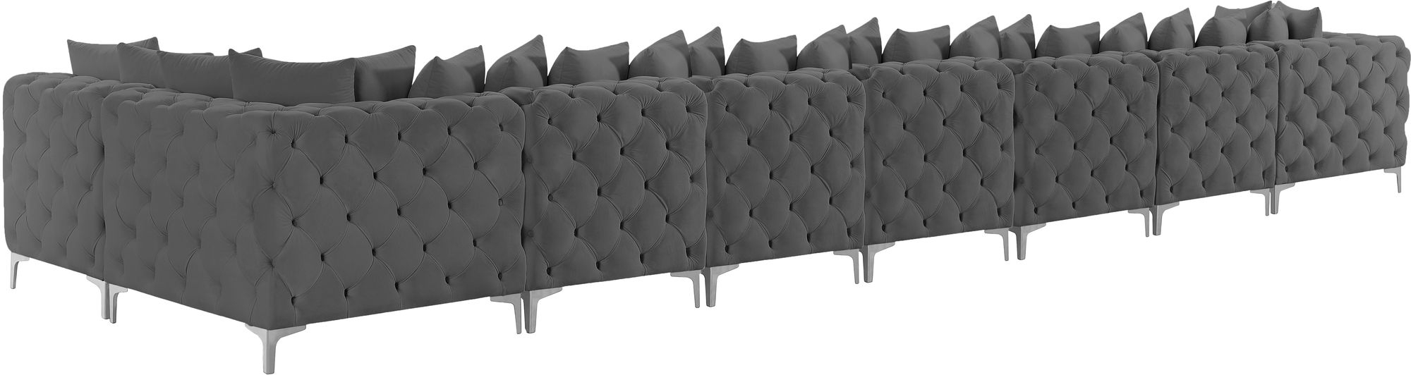 Tremblay 228" 8-Piece Velvet Modular Sectional