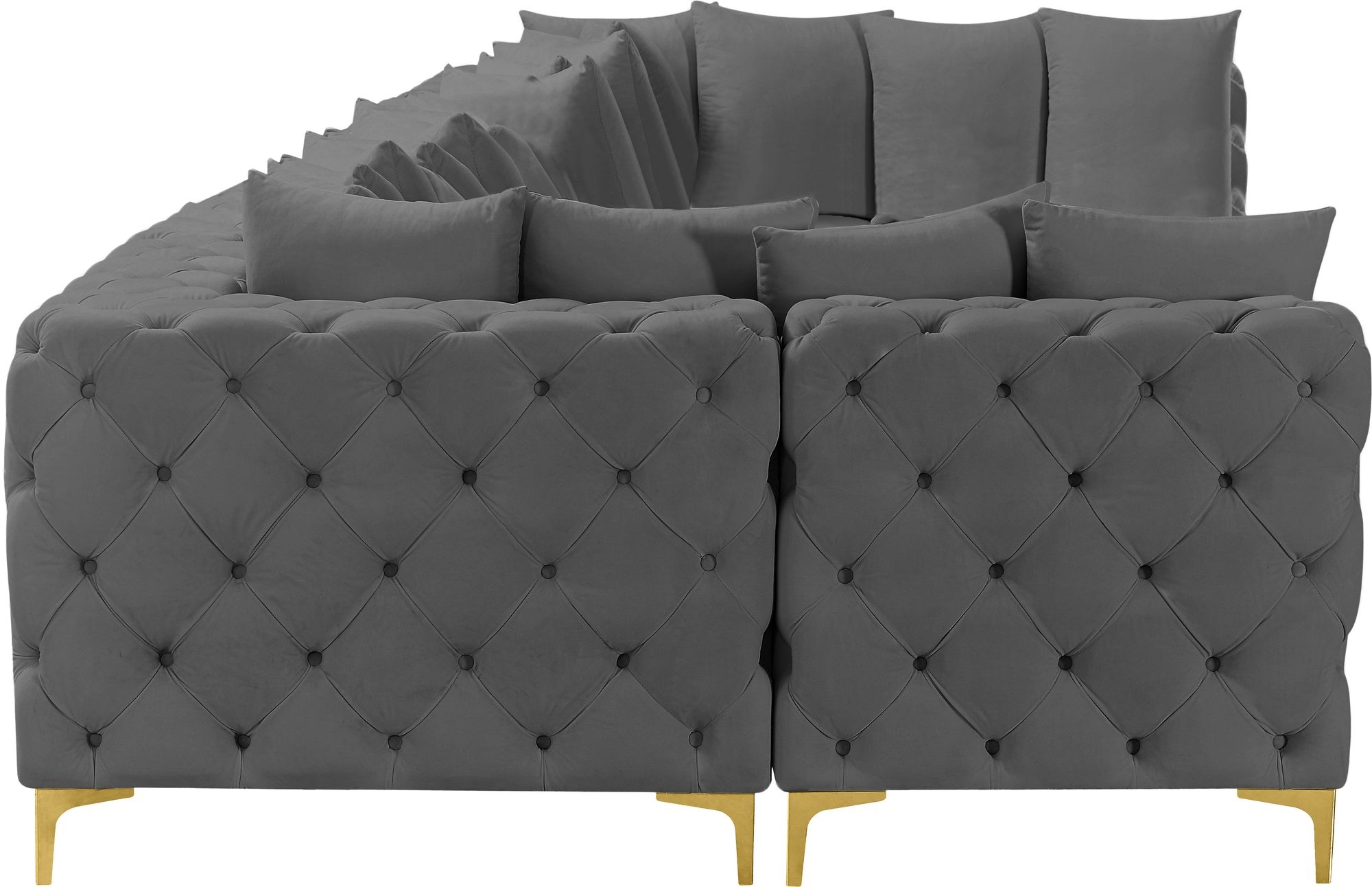 Tremblay 198" 8-Piece Velvet Modular Sectional