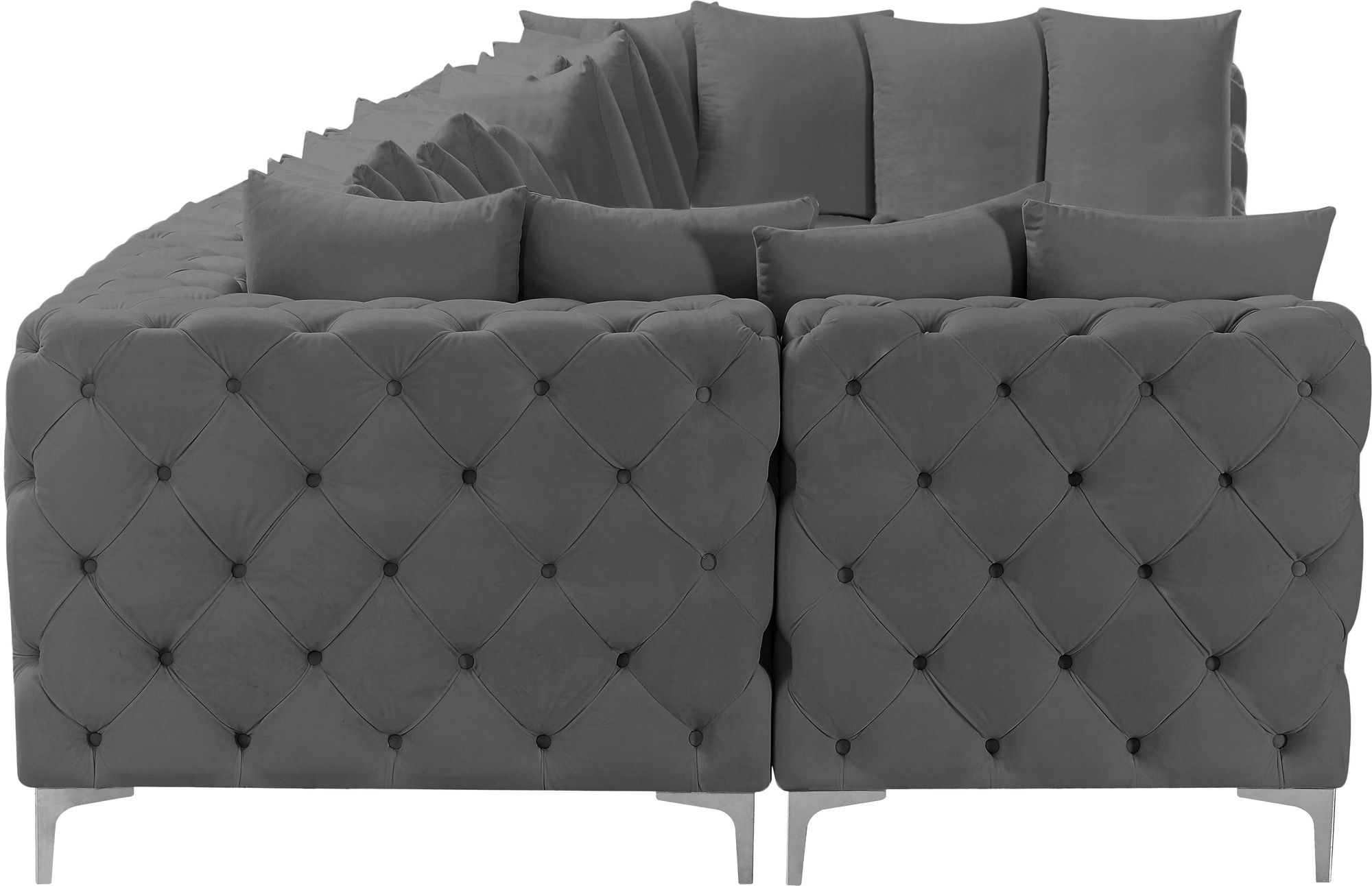 Tremblay 198" 8-Piece Velvet Modular Sectional