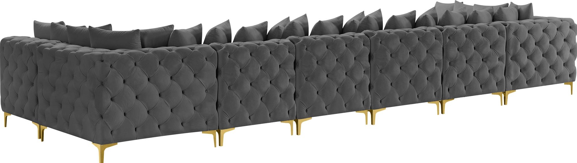 Tremblay 198" 8-Piece Velvet Modular Sectional