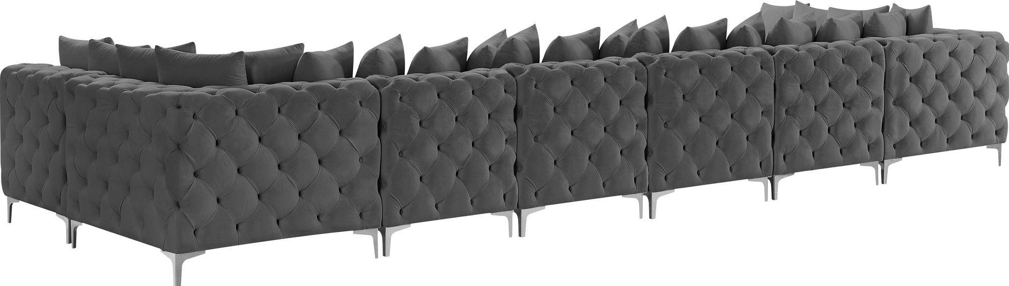 Tremblay 198" 8-Piece Velvet Modular Sectional