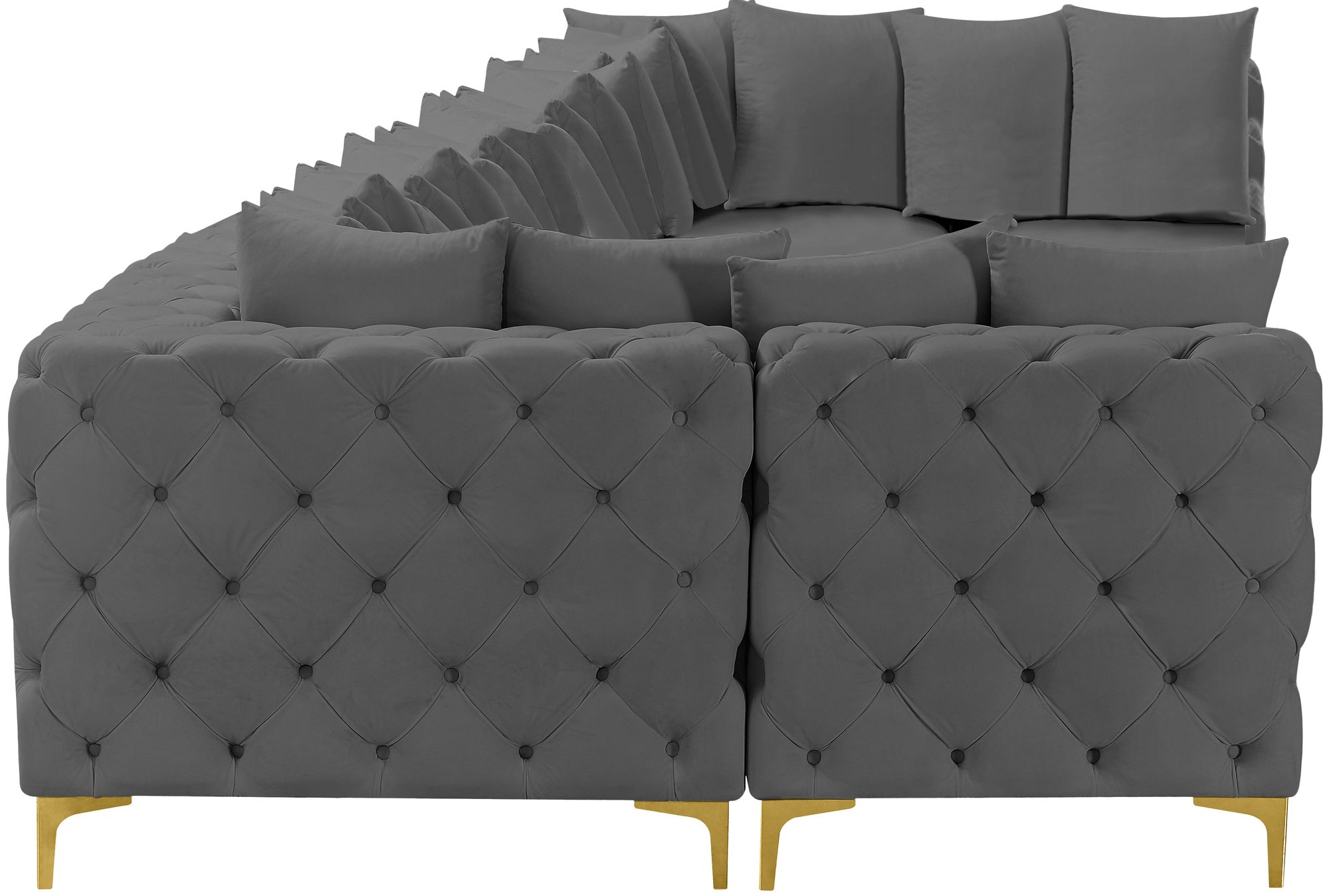 Tremblay 228" 9-Piece Velvet Modular Sectional