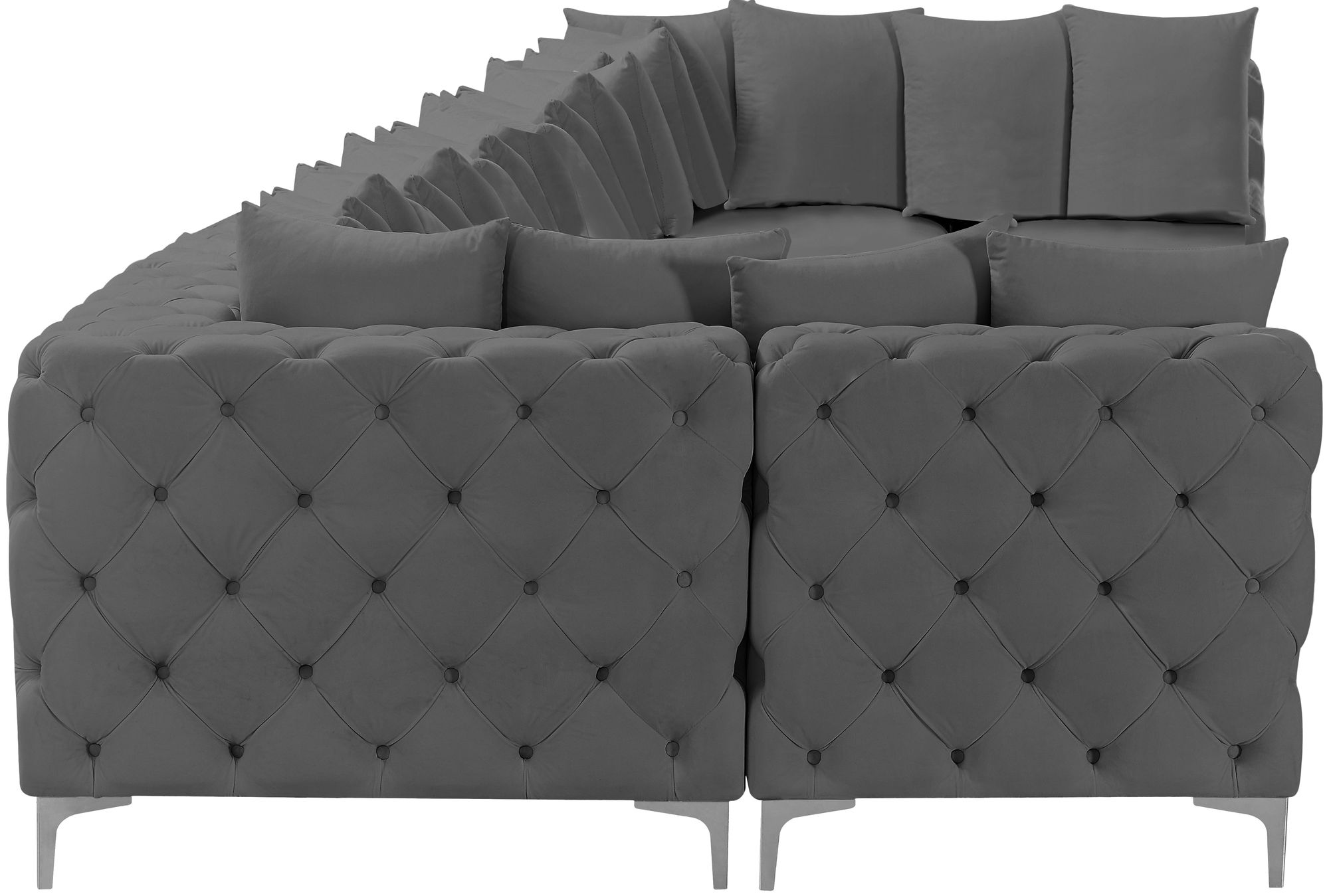 Tremblay 228" 9-Piece Velvet Modular Sectional