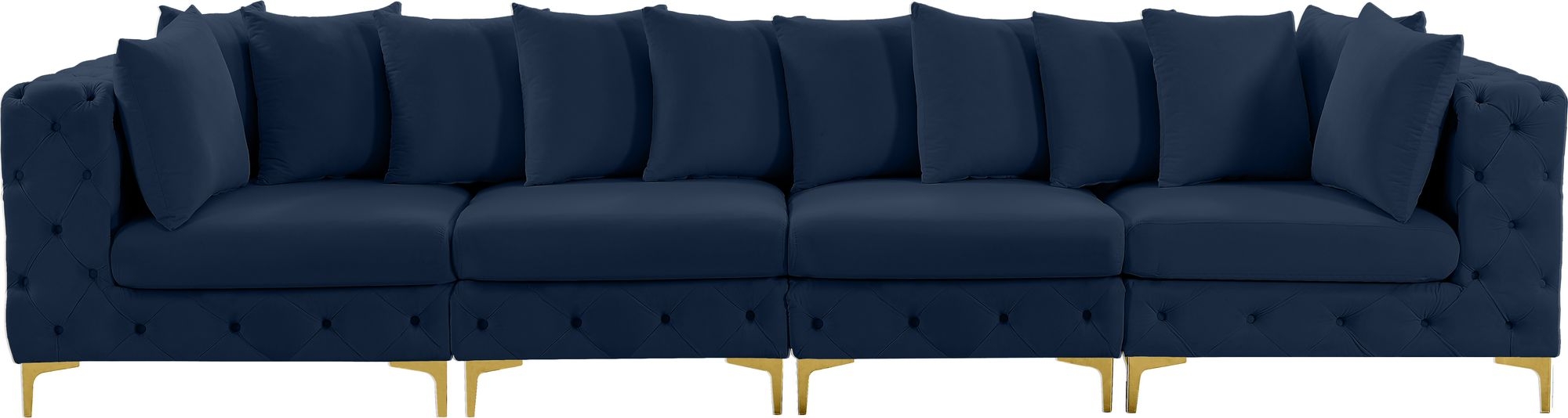 Tremblay 138" Velvet Modular Sofa
