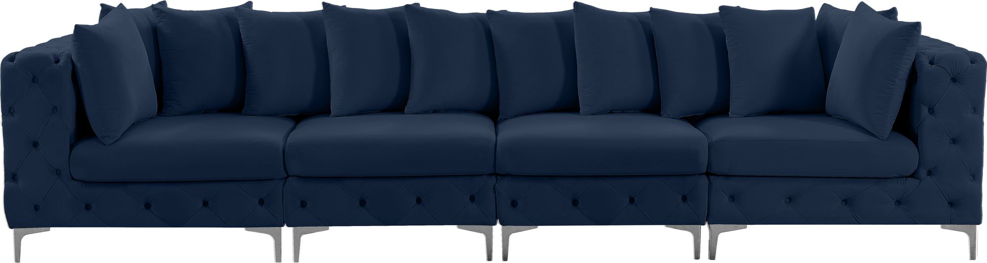 Tremblay 138" Velvet Modular Sofa