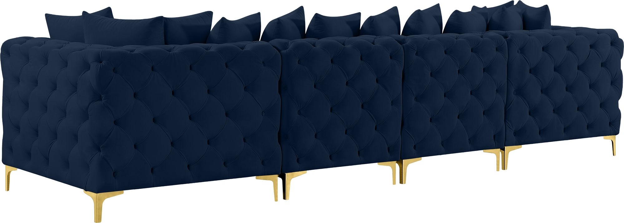 Tremblay 138" Velvet Modular Sofa