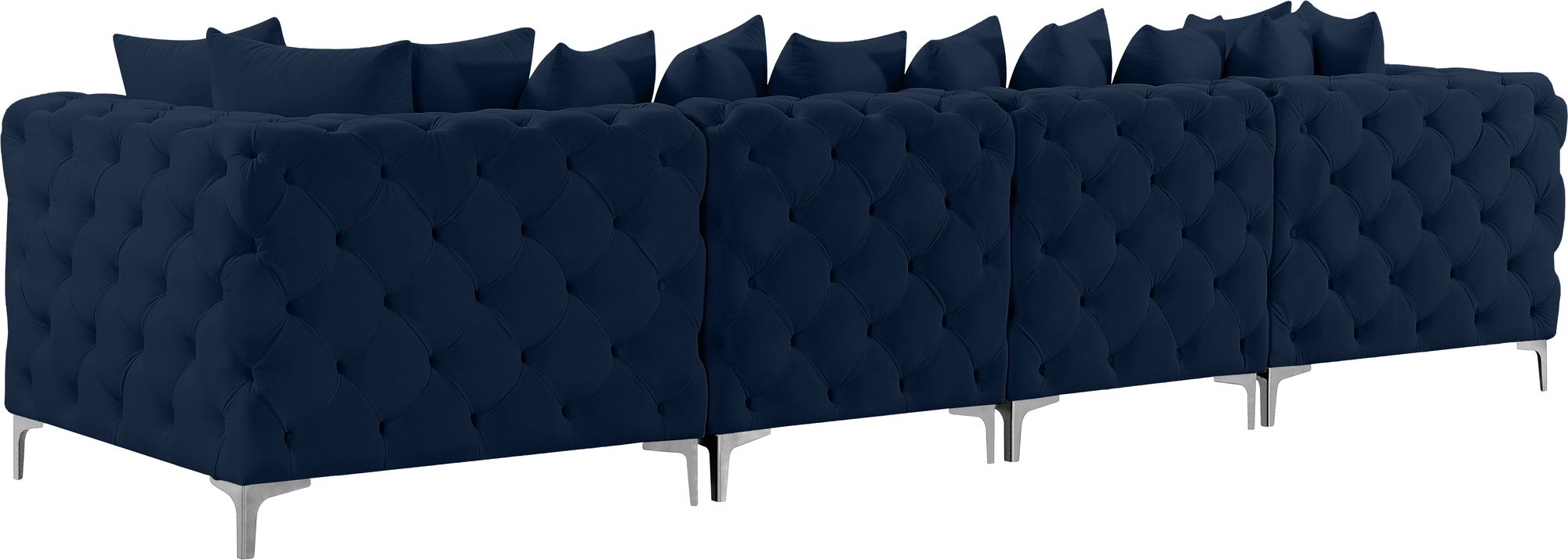 Tremblay 138" Velvet Modular Sofa