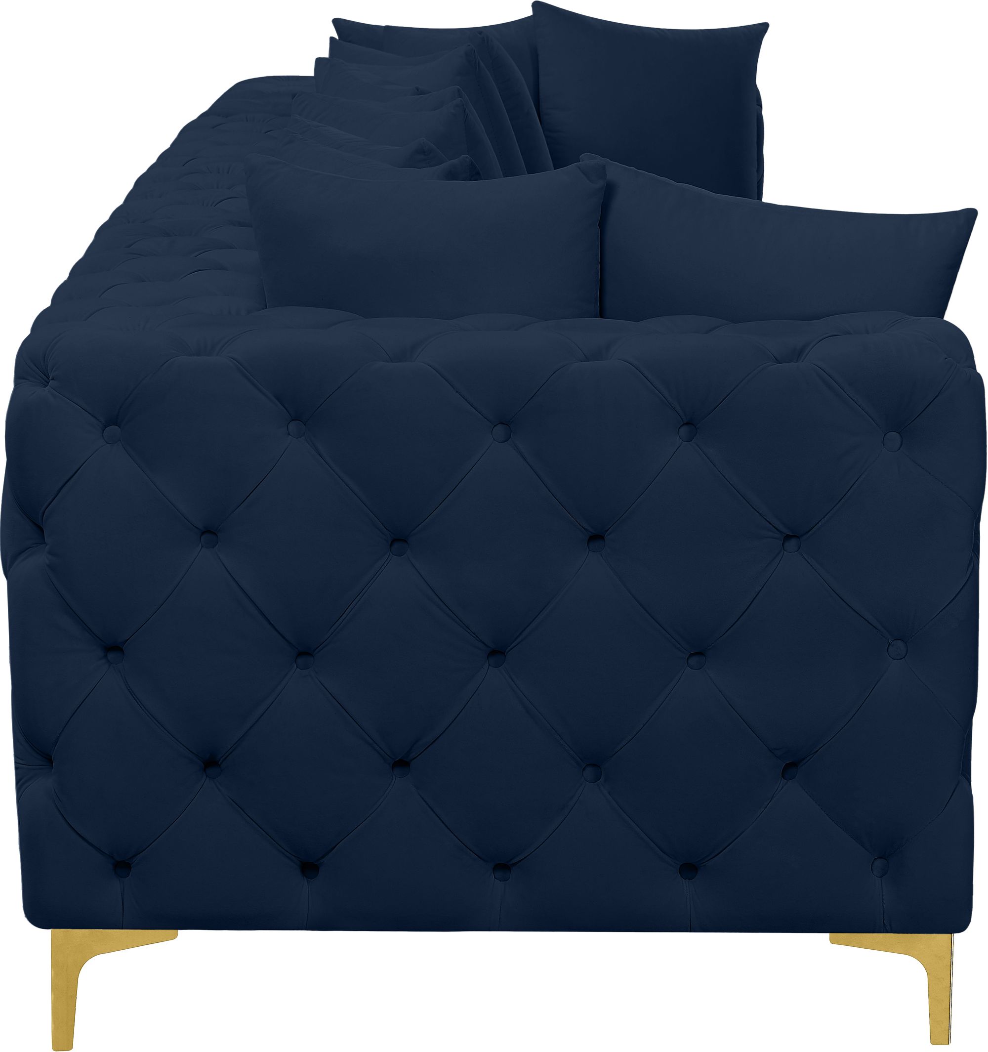 Tremblay 138" Velvet Modular Sofa
