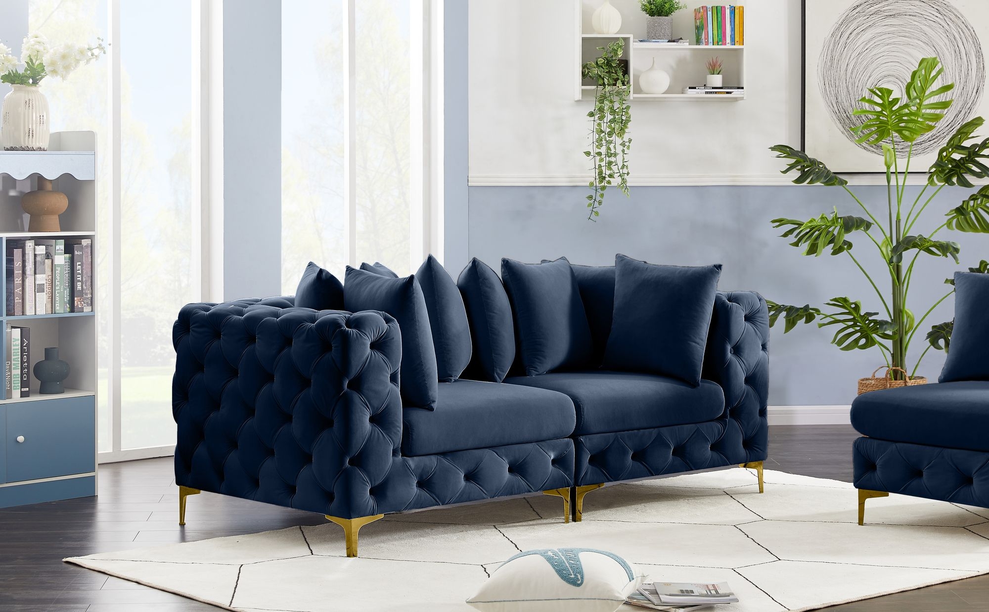 Tremblay 78" Velvet Modular Sofa