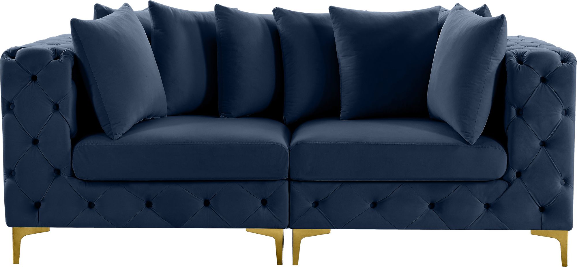 Tremblay 78" Velvet Modular Sofa
