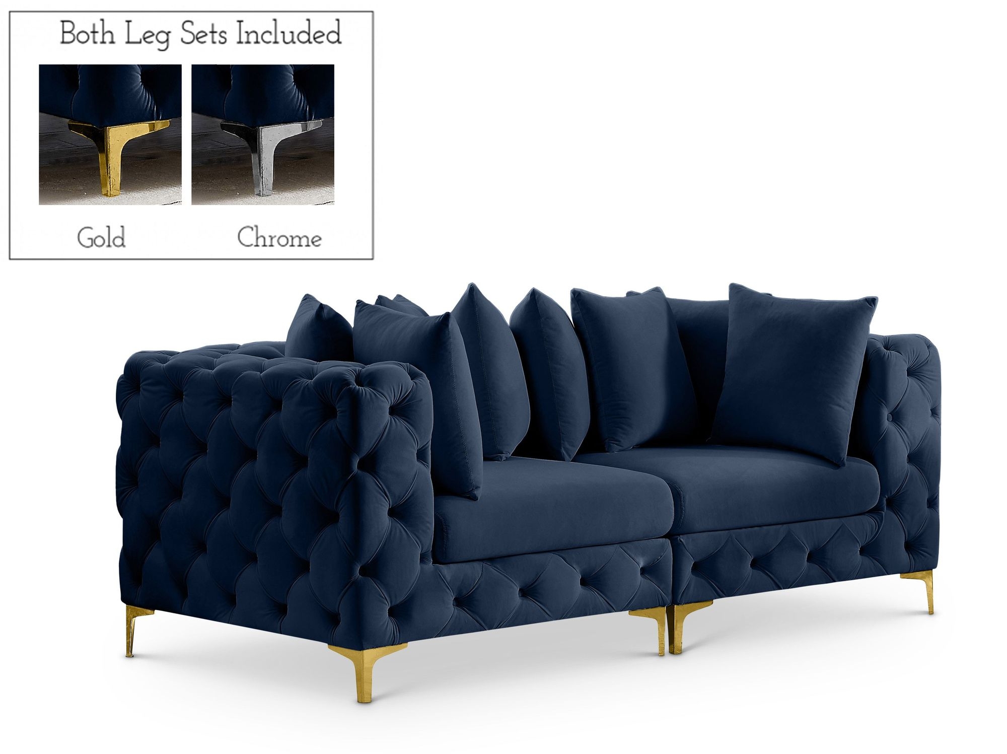 Tremblay 78" Velvet Modular Sofa