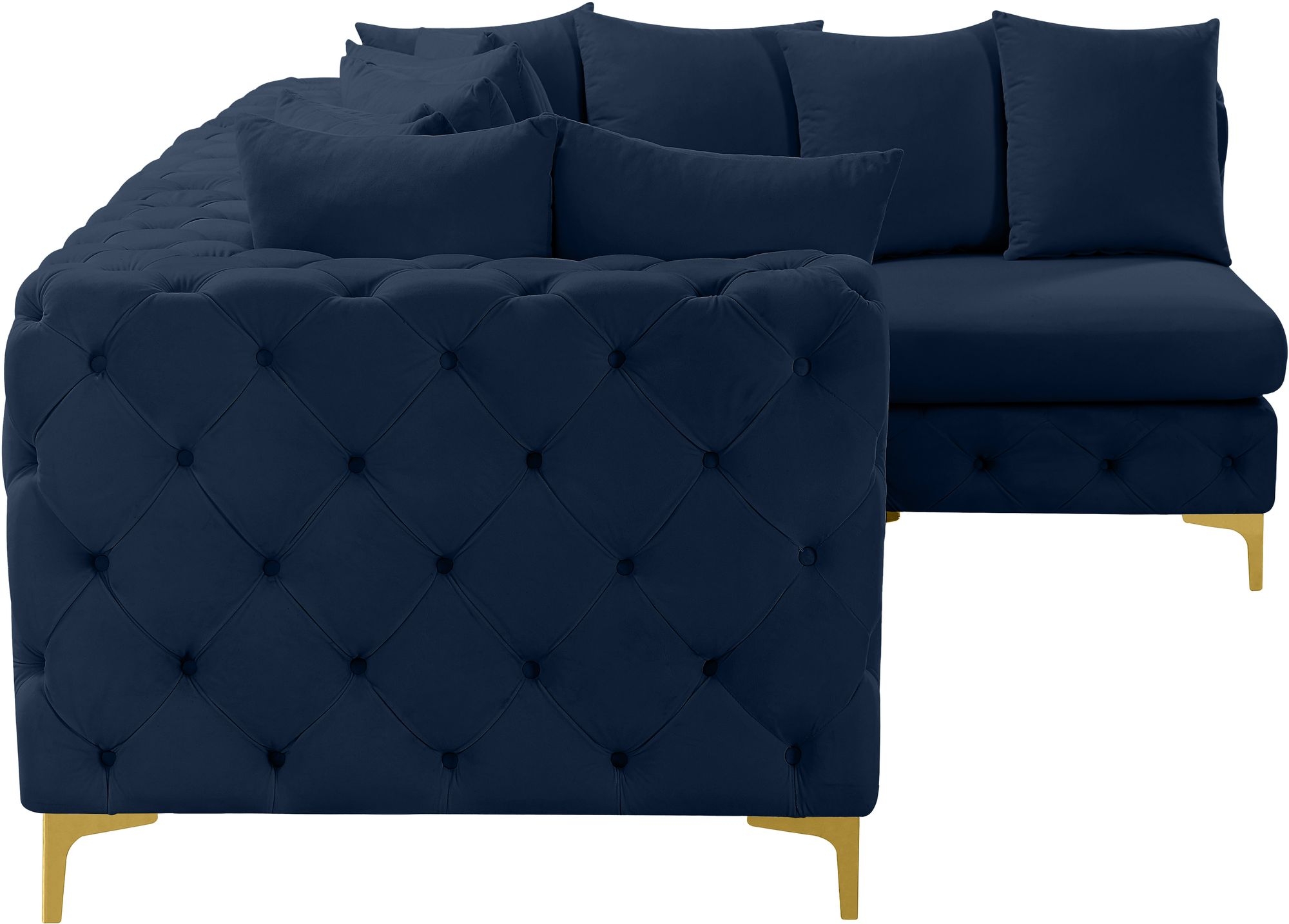 Tremblay 108" 4-Piece Velvet Modular Sectional