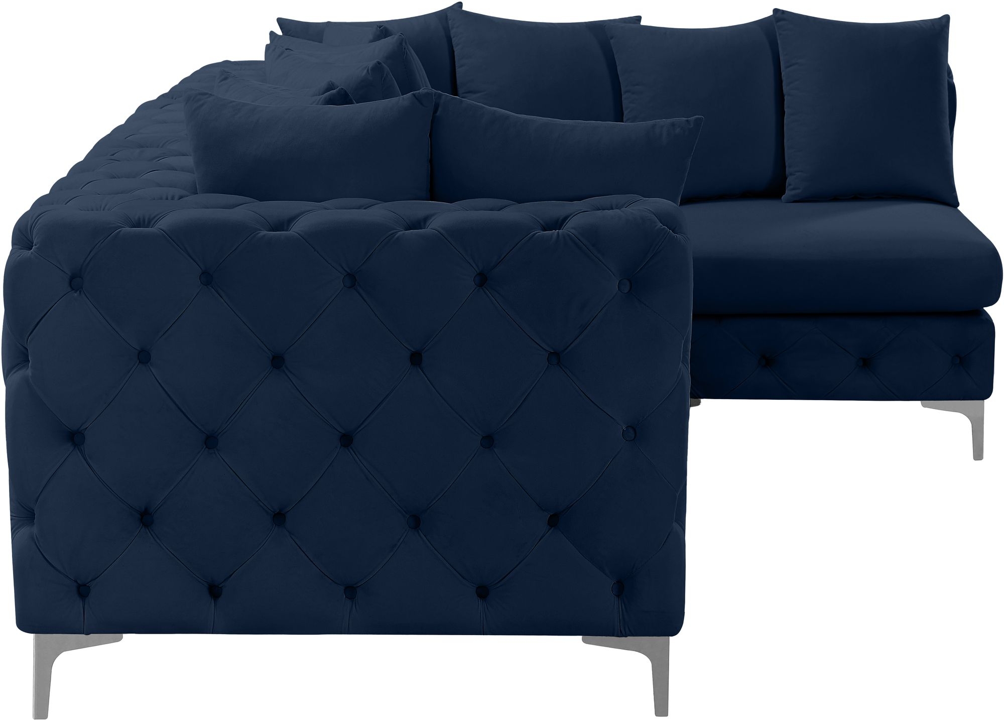 Tremblay 108" 4-Piece Velvet Modular Sectional