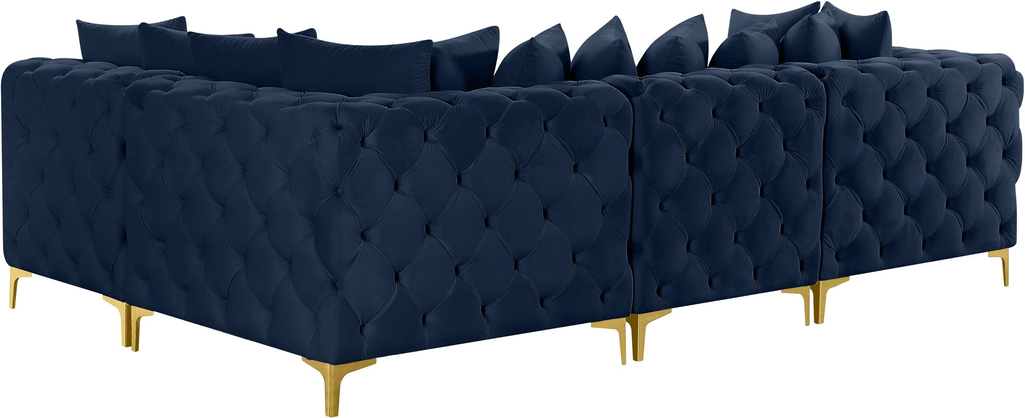 Tremblay 108" 4-Piece Velvet Modular Sectional