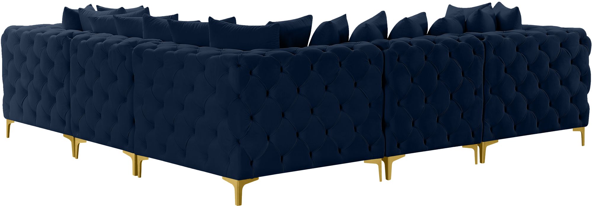 Tremblay 108" 5-Piece Velvet Modular Corner Sectional