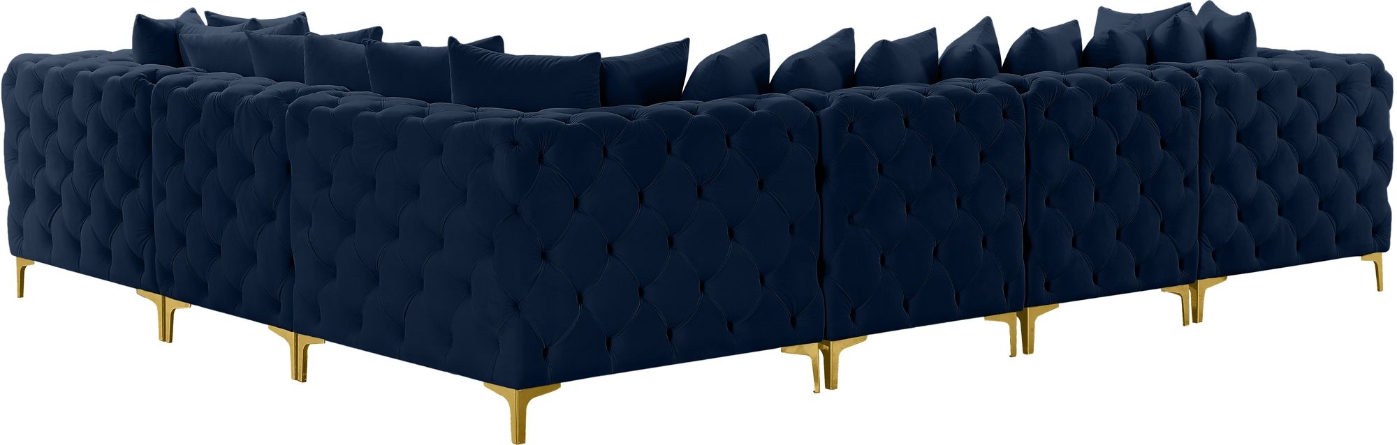Tremblay 138" 6-Piece Velvet Modular Sectional