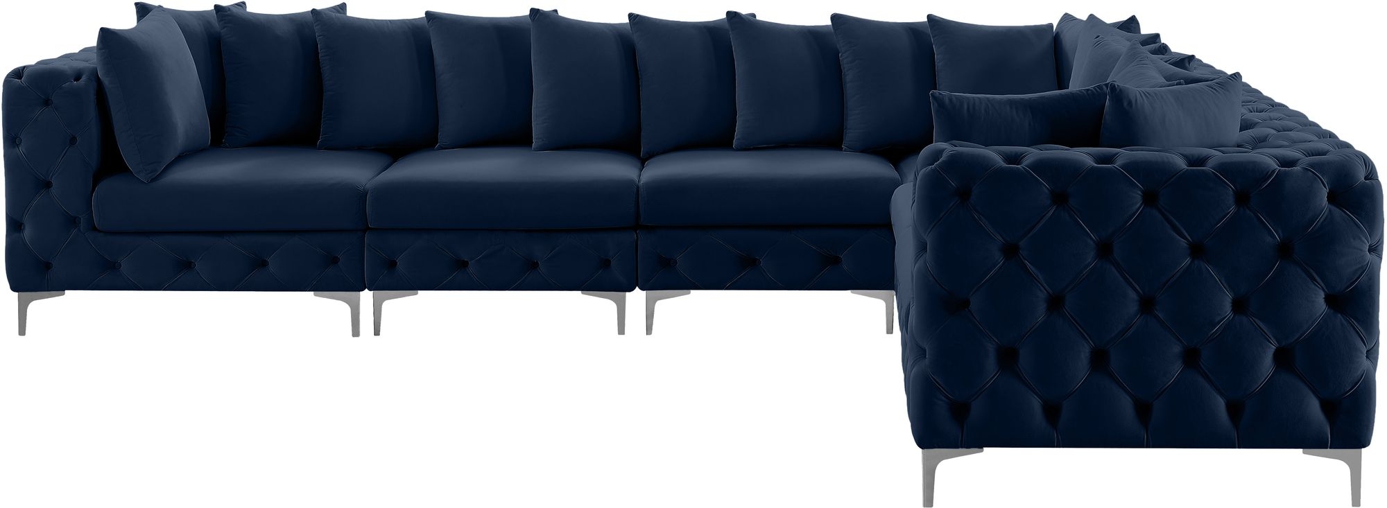 Tremblay 138" 6-Piece Velvet Modular Sectional