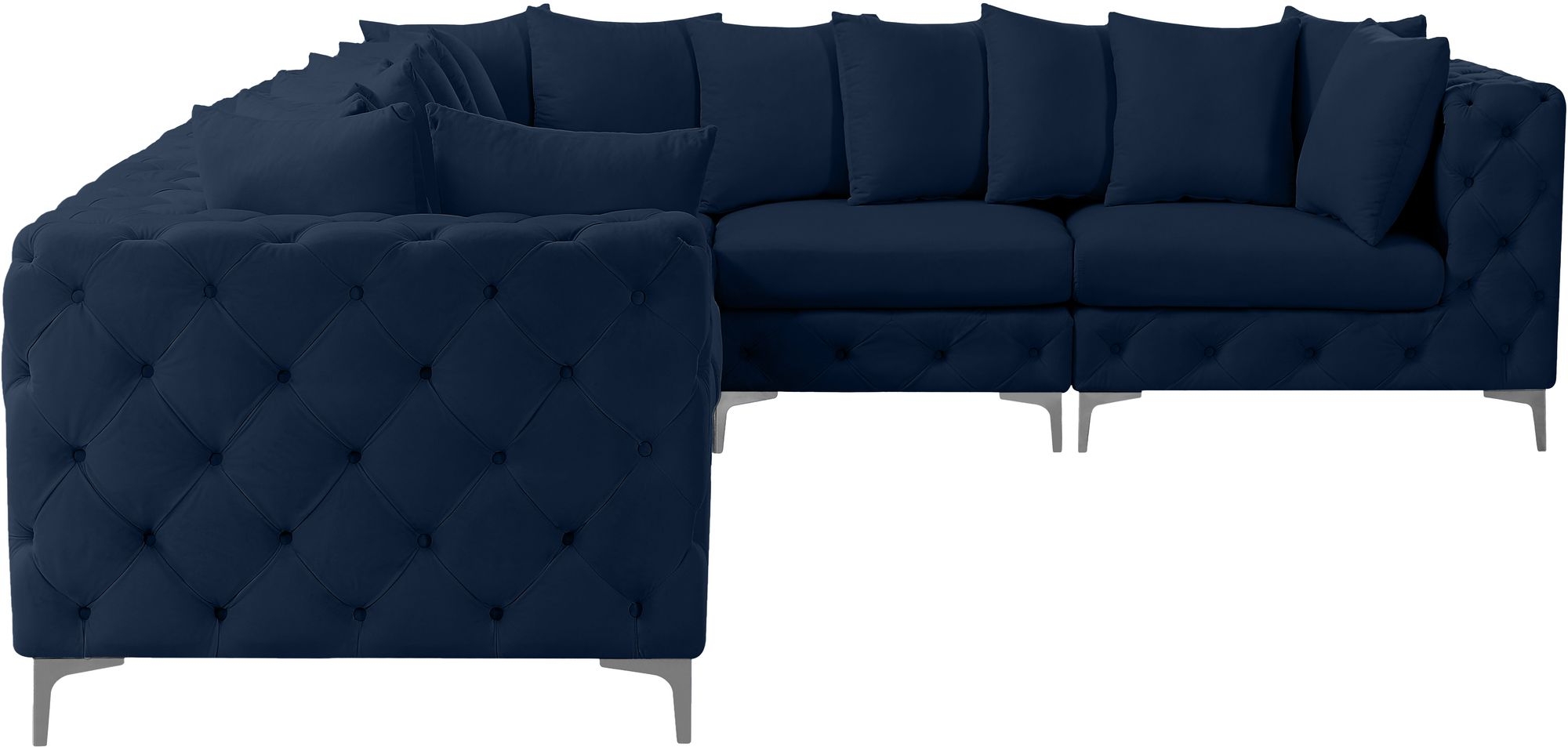 Tremblay 138" 6-Piece Velvet Modular Sectional