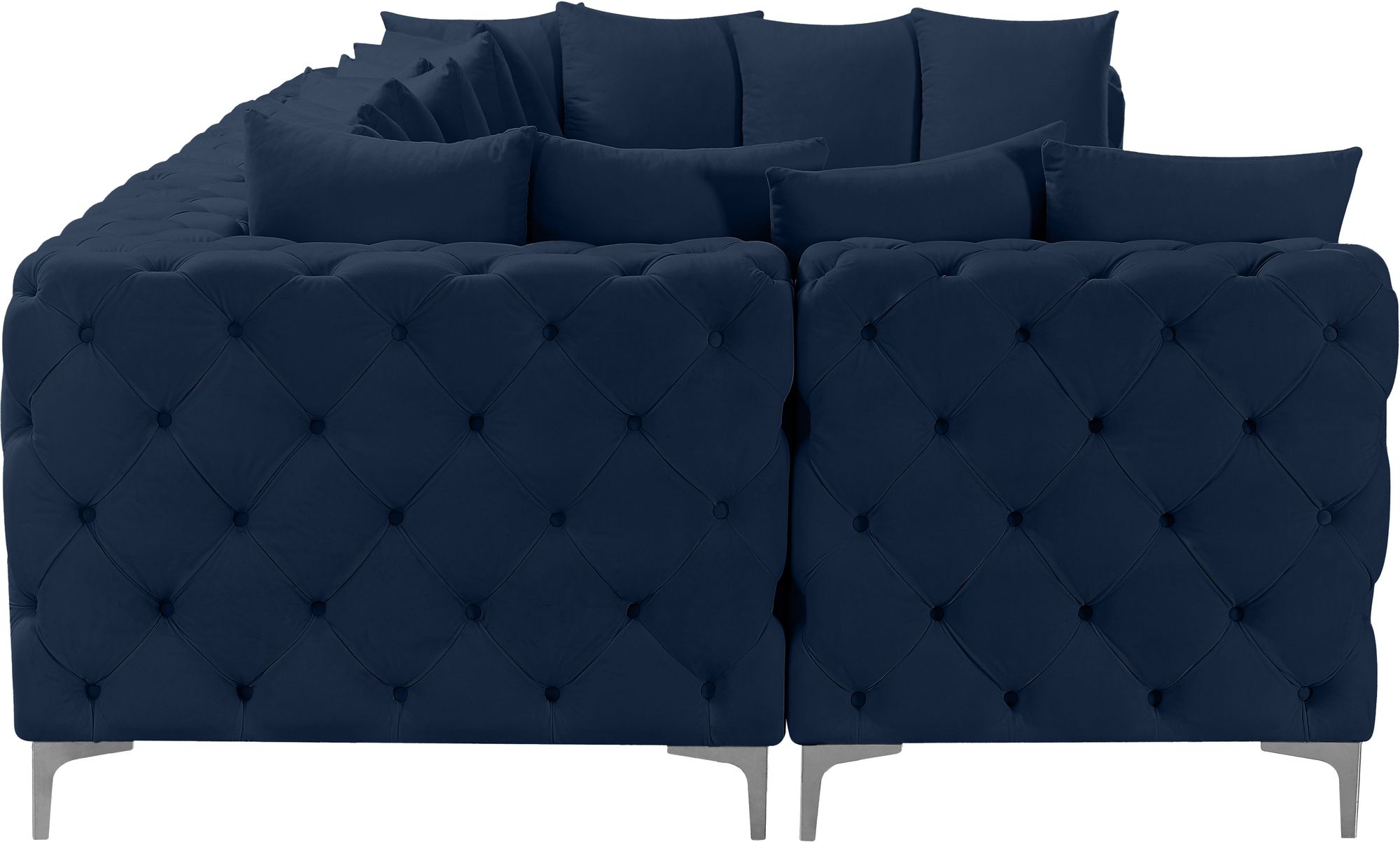 Tremblay 138" 6-Piece Velvet Modular U-Shape Sectional