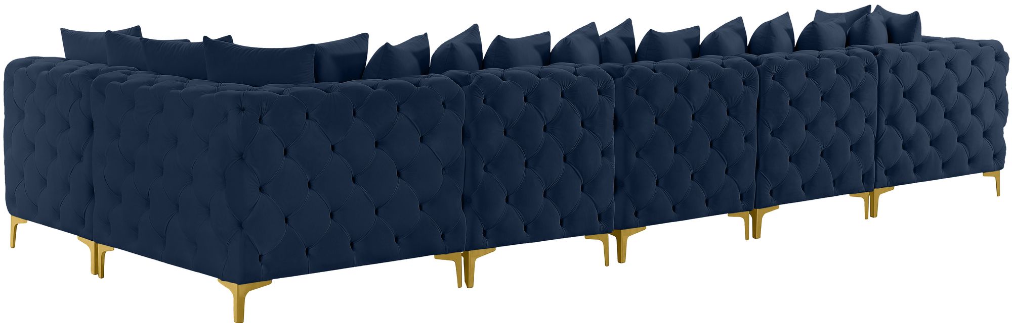 Tremblay 168" 6-Piece Velvet Modular Sectional