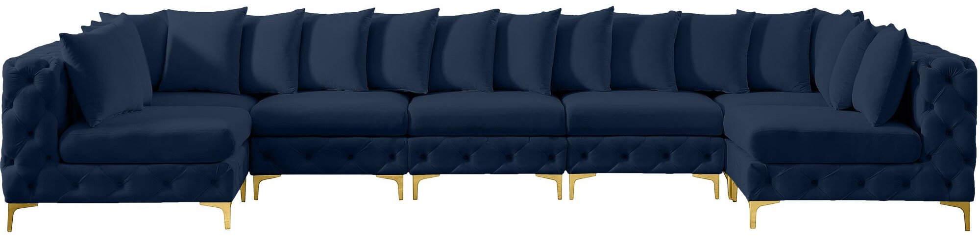Tremblay 168" 7-Piece Velvet Modular Sectional