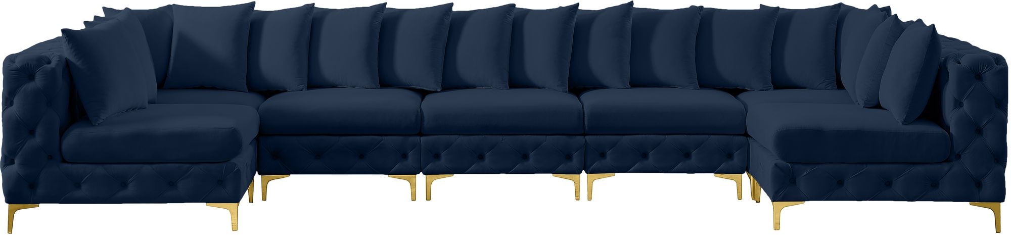 Tremblay 168" 7-Piece Velvet Modular Sectional
