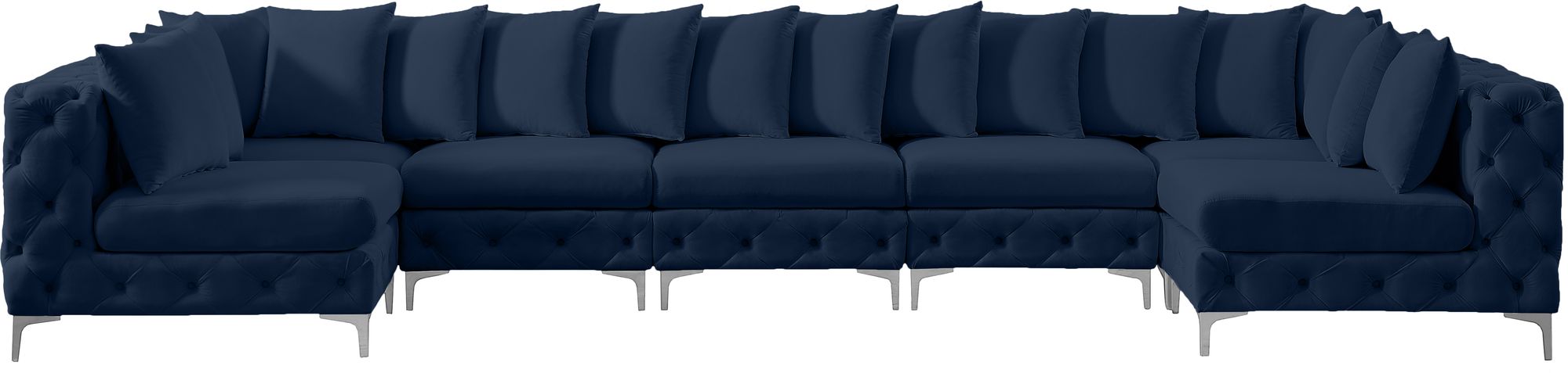 Tremblay 168" 7-Piece Velvet Modular Sectional