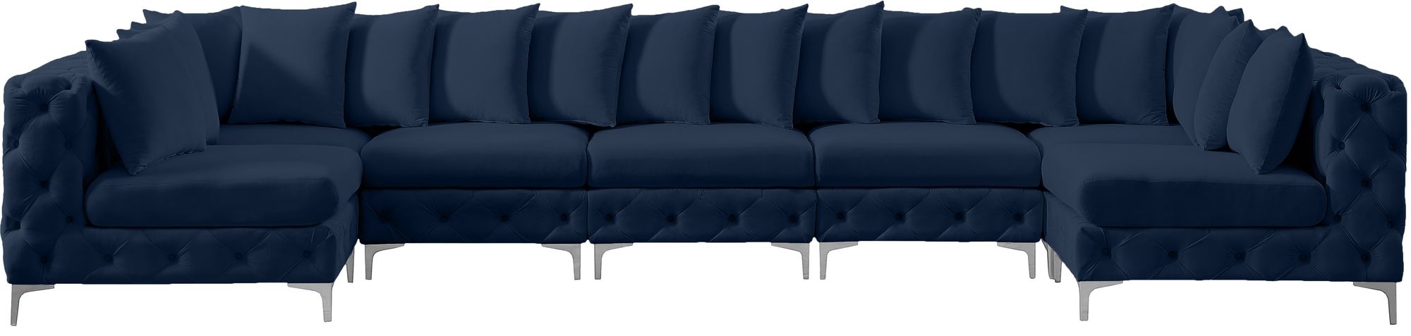 Tremblay 168" 7-Piece Velvet Modular Sectional