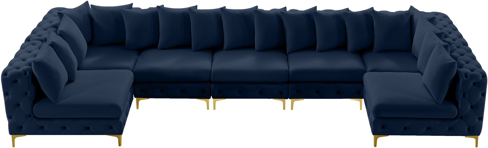 Tremblay 168" 7-Piece Velvet Modular Sectional