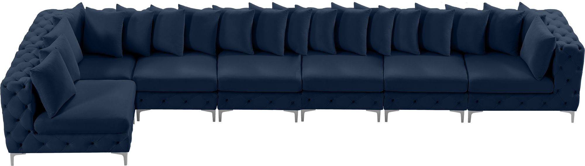Tremblay 198" 7-Piece Velvet Modular Sectional