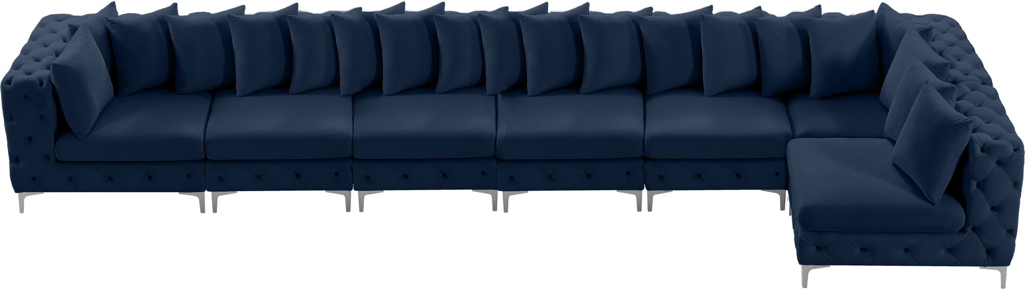 Tremblay 198" 7-Piece Velvet Modular Sectional